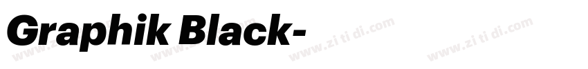 Graphik Black字体转换